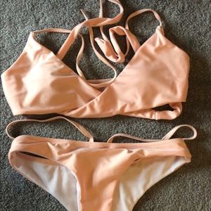 Wrap around bathing suit